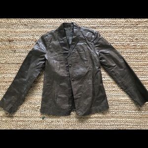 Vintage Banana Republic Leather Blazer